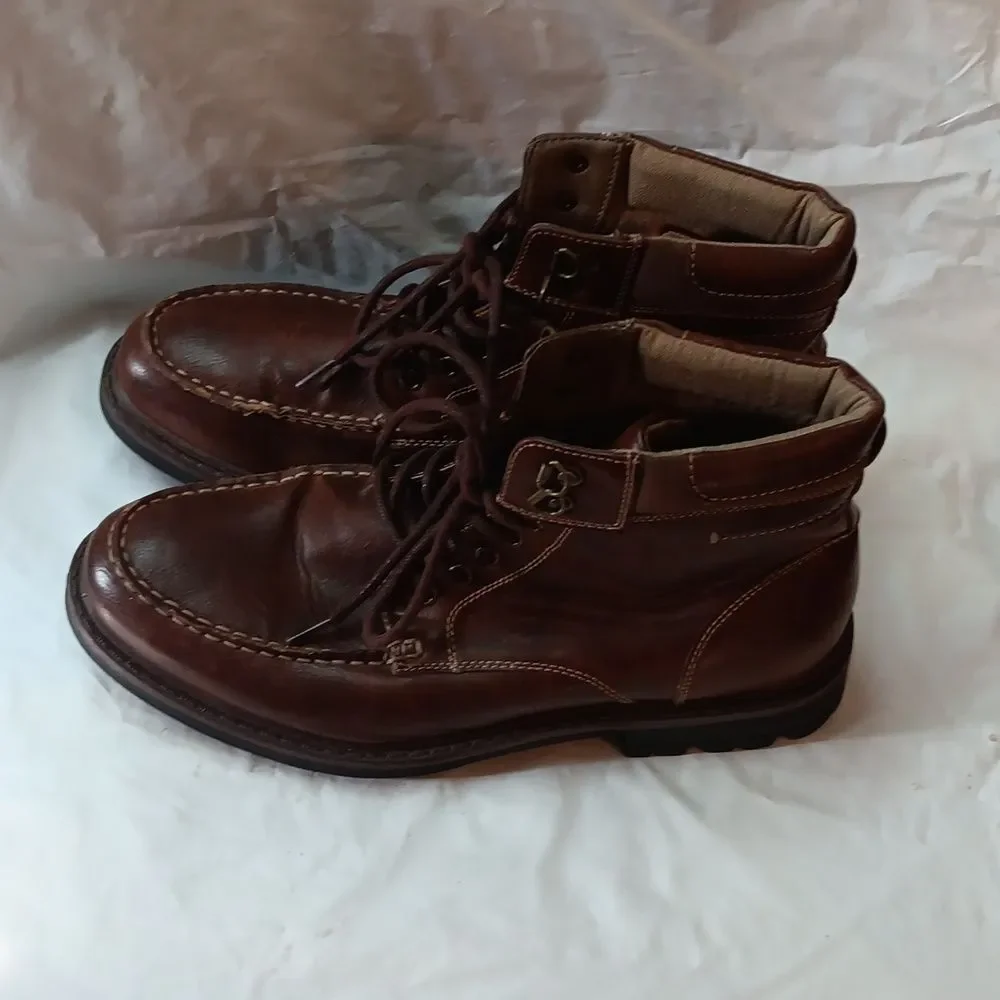 Arizona Jeans Co. Men's Brown Leather Boots Size 9M Preowned